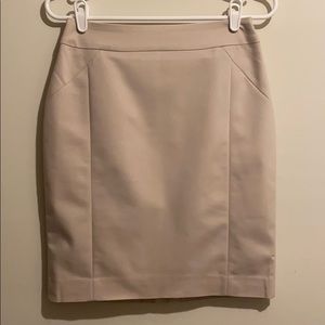 H&M Beige Pencil Skirt Sz 6
